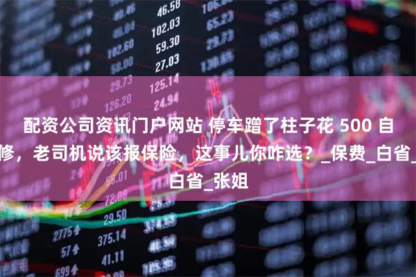配资公司资讯门户网站 停车蹭了柱子花 500 自个儿修，老司机说该报保险，这事儿你咋选？_保费_白省_张姐