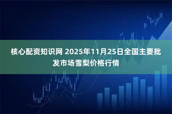 核心配资知识网 2025年11月25日全国主要批发市场雪梨价格行情